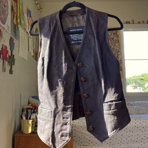 Real Leather Vest